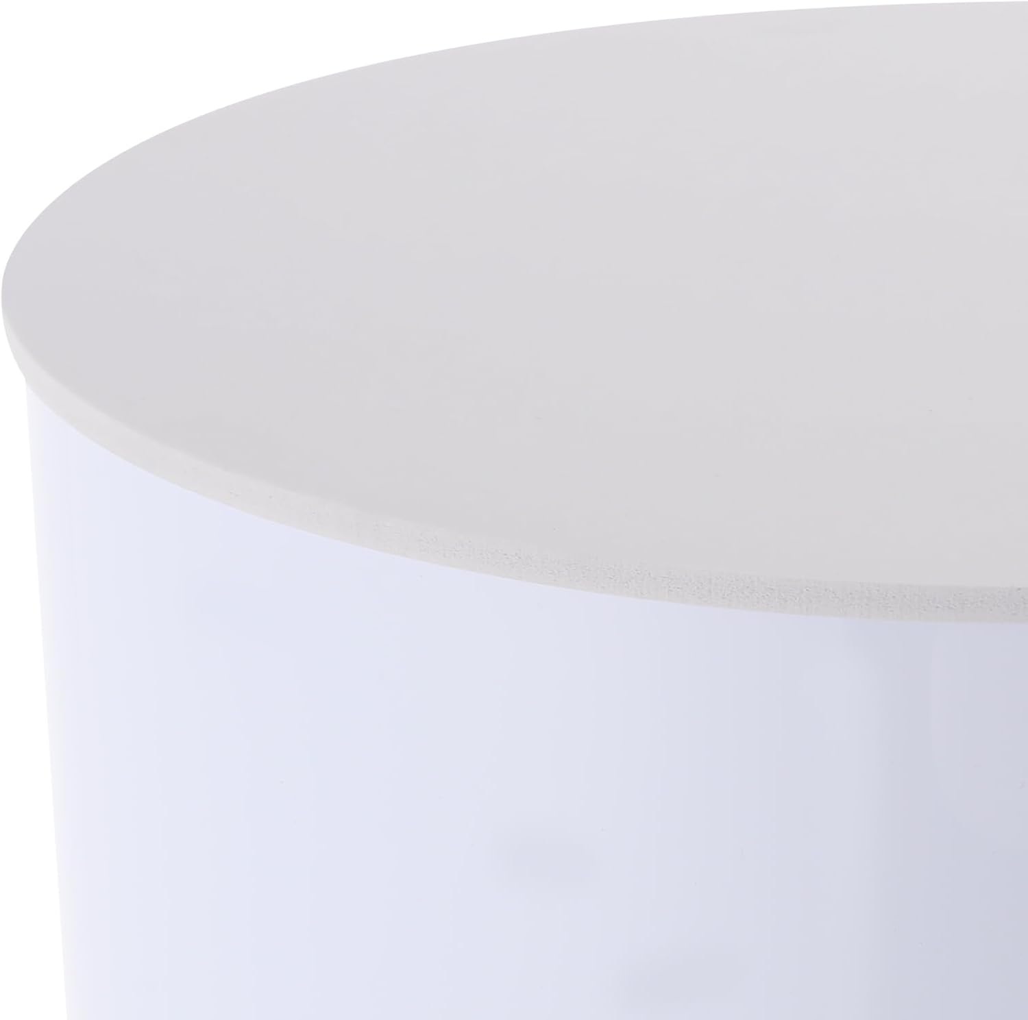 5PCS Round Cylinder Pedestals Display White Metal Stage Set Cylindrical Display Stand Birthday Art Wedding Party Event Decors Plinth Pillar Ornaments for Trinkets Flowers Candles