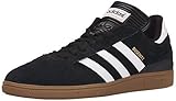 Cómodo forro textil Adidas Skate Busenitz (blanco / Ftwwht / Gum) -10.5, Black/Running White/Metallic Gold, 44 EU