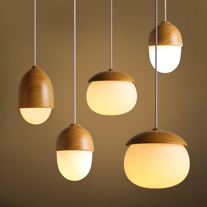 Lámpara de isla de cocina en madera ideal para un comedor acogedor y pasillos 7