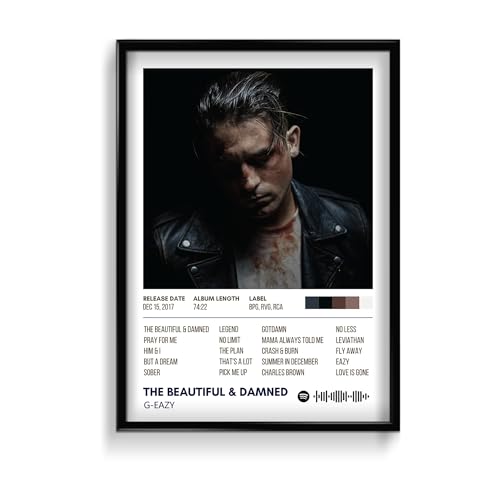Image of G Eazy Music Poster 13x19 Inch Unframed | 300 GSM Matte Board Paper with Peel & Stick Tape Included | Rap Hip Hop Wall Art | Posters for Wall | Home Decor | Wall Decor Items | Room Decoration Items