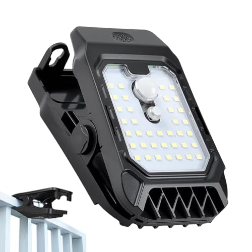 Lampade Da Esterno | Luci Esterne ad Energia Solare Impermeabili - Luci con Sensore di Movimento e Morsetto per Giardino Balcone Terrazzo