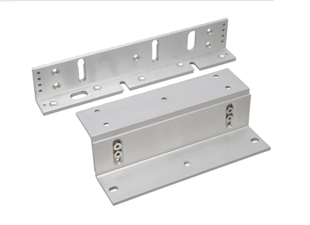 Rgl Stainless Bk600zl Fully Adjustable Brackets For Slimline External Maglocks(600Lb), For Use With Ml600 Steel