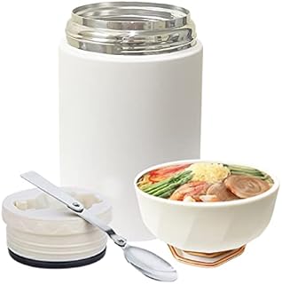 Kuantan Soup Thermal Food Flask,600ml Insulated Food Container with Spoon,Keep Food hot Lunch