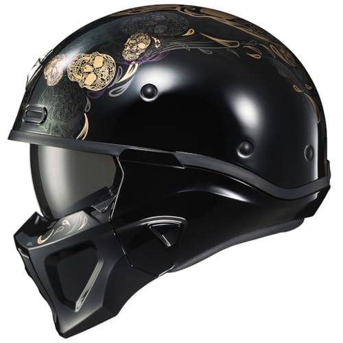 Image of ScorpionEXO Covert X Open Face Half Shell 3 /4 Mode Motorcycle Helmet Comm Ready Speaker Pockets DOT