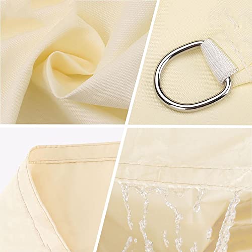 Voile d'ombrage triangle imperméable 4m auvent de jardin extérieur