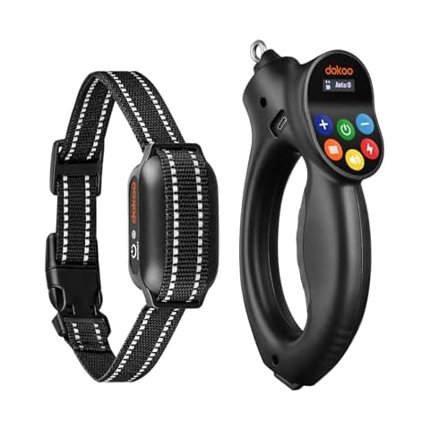 Dog Training Collar with Remote, Adjustable Electric Shock Collar for 15-100lbs Small Medium Large Dogs, with Auto-Brake Dog Training Leash, 1600FT IP67 Waterproof, Beep, Shake, Safe Shock Modes Cover