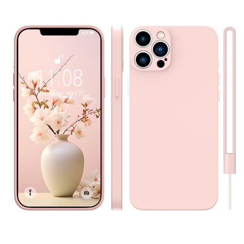 Coque silicone iPhone 13 Pro ultra fine rose en caoutchouc antichoc