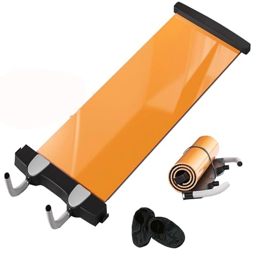 GXGSDM Tragbares Slide Board, Sport-Gleitmatte, Yoga-Fitness-Gleitmatte for Trainieren, Indoor-Skating-Trainingsgerät, for Gleichgewicht, Koordination, Rumpftraining. (1,4–2 m)(Orange,2.0m*0.5m) GXGSDM Tragbares Slide Board, Sport-Gleitmatte, Yoga-Fitness-Gleitmatte for Trainieren, Indoor-Skating-Trainingsgerät, for Gleichgewicht, Koordination, Rumpftraining. (1,4–2 m)(Orange,2.0m*0.5m)