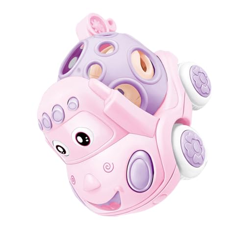 プッシュアンドゴーデザインの幼児漫画動物慣性車のおもちゃファインモーターは男の子と女の子のための調整を開発します慣性動物