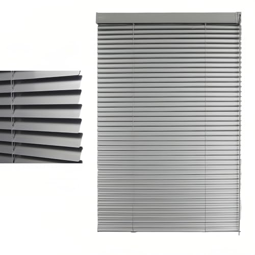 GZDXBF 25.0mm Persianas Venecianas De Aluminio, Medida Persianas De Opacas, Cortinas para Interior/Exterior 25cm 40cm 65cm 70cm 90cm 120cm 150cm(Gray)