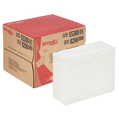 Wypall X70 Reinigungstücher 8296 1 BRAG Box mit 200 weißen, 1-lagigen Tüchern Weiß Cover