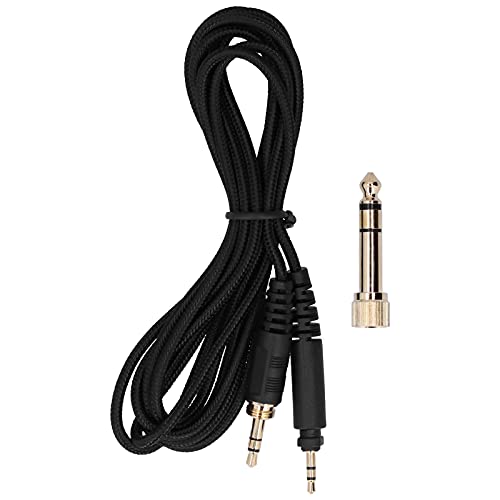 Audiokabel, 2M-Kopfhörer-Audiokabelanschluss, 2,5 Mm Bis 3,5 Mm / 6,35 Mm Headset-Kabel Passend für SRH440 SRH840 SRH940 / SHP9000 SHP8900 Cover