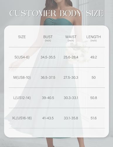 Image of DRESSTELLS Women's Cocktail Dress, Strapless Tube Top Long Maxi Summer Formal Mesh Dresses 2025