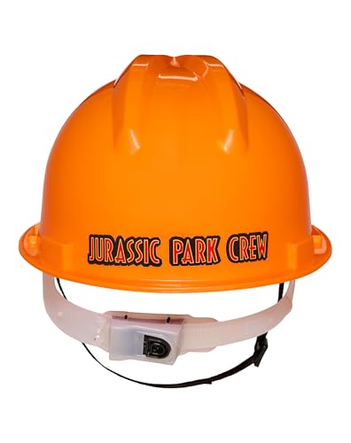 Spirit Halloween Jurassic Park Hard Hat | Officially Licensed | Orange Jurassic Park Helmet | Costume Accessory