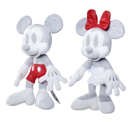 Simba 6315870125-Disney Mickey & Minnie Mouse 100 Jahre Collector-Set Future, 33cm Plüsch, limitierte Sammler-Edition, Geschenk-Box… – Ansicht 2