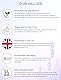 Clarityblend Aromatherapy Clarity Blend Aromatherapy Relaxation Augenkissen aus Bio-Lavendel und Leinsamen für Yoga und Entspannung. Pima-Baumwoll-Batist, handgefertigt in Großbritannien. Grüner Gart