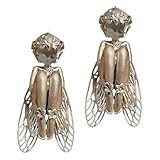 Generisch Silent Angel“-Anhänger, eleganter Schutzengel-Halskettenanhänger, himmlischer Engelsflügel-Anhänger, Schmuckgeschenk zur Konfirmation, Taufe oder Firmung für Damen und Herren (2pcs)