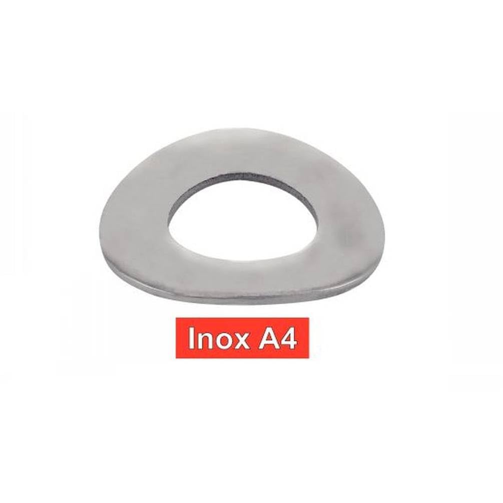 100 Arandelas elásticas onduladas 12 mm - DIN 137 B - NFE 27-620 - UNI 8840 B - Inox A4 - D-Work