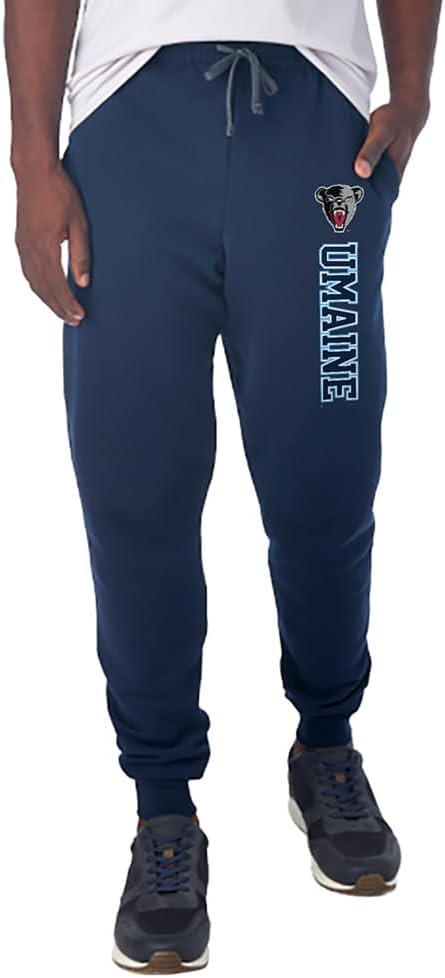 Official Collegiate Vertical Text Unisex Jogger Sweatpants with Pockets Collection 3