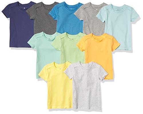 Image of The Honest Company Boy's Organic Cotton Short Sleeve T-Shirt Multi-Pack Baby and Toddler Set