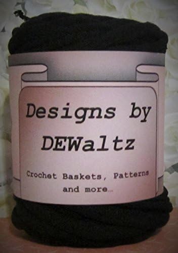 Designs by DEWaltz Tee Shirt Trapillo Jersey Yarn (Black)