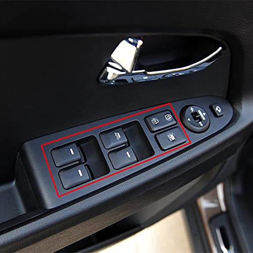 Interrupteur lève-vitre pour Kia Sportage 2011-2016 commande électrique rétroéclairage rouge - 4