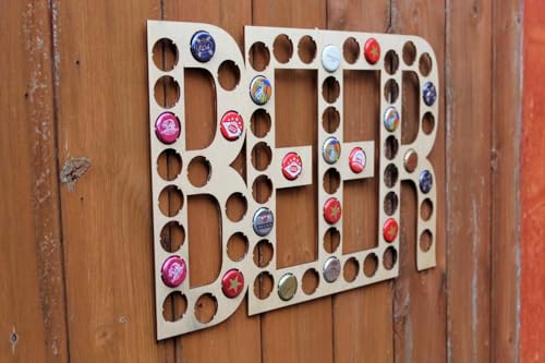 Tableau de bière 50 x 30 cm pour ranger vos capsules volantes et décorer vos murs