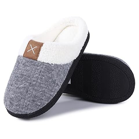 SMXKUME Slippers Outdoor Indoor, Grey-Women, 5-6 Cover