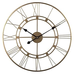 LXBH Wandklok voor buiten, groot, 60 cm wandklok voor buiten, vintage badkamerklok, groot, vintage, decoratief, ornament…