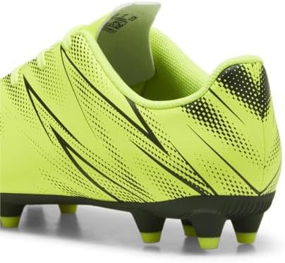 PUMA Attacanto Firm Artificial Ground Sneaker, Electric Lime Black, 4 US Unisex Big Kid | Image 2