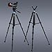 72.4 inch Spotting Scope and Binoculars Heavy Duty Tripod, Shooting Hunting Rest V Yoke Stand with Binoculars Adapter, Compatible with Monocular/Astronomical Telescope/DSLR Camera/Projector(Load 22Lb)