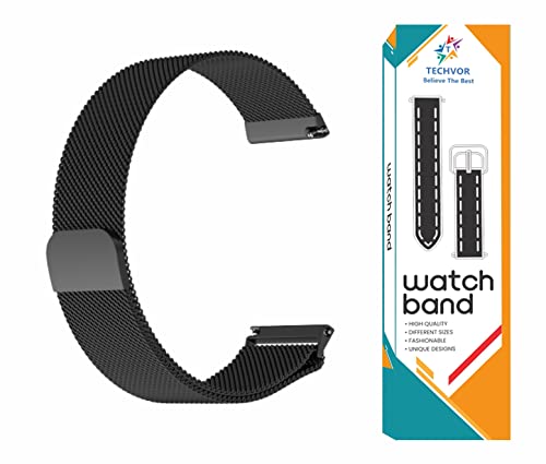 Image of 22 mm Stainless Steel Adjustable Magnetic Strap For Noise ColorFit Pro 3 | Pro 3 Alpha | Pro 3 Assist | NAV | Nav+ | Excel | Icon Plus | Pulse Buzz | Grande | Pulse Grand | Ultra | Ultra 2 | Ultra Buzz | Vision | Caliber | For NoiseFit Buzz | Active | Core | Core Oxy | Endure | Agile | Fusion | Evolve