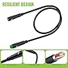 5PIN Waterproof Extension Cable for BAFANG BBS01 BBS02 HD Mid Drive Kit & Hub Motor Kits - Ebike Display/Computer Extension Cable Suit for Tricycles and Recumbent Bikes(Male to Female Connector) #5