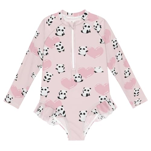 Girls One Piece Swimwear UPF 50+ Rash Guard Swimsuit Sun Protection Printed Quick Dry Bathing Suit 3-12Y