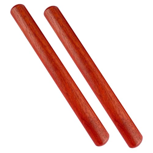 ibasenice Aesthetic Appeal Wooden Rhythm Sticks for Musical Instrument Percussion Set of 2