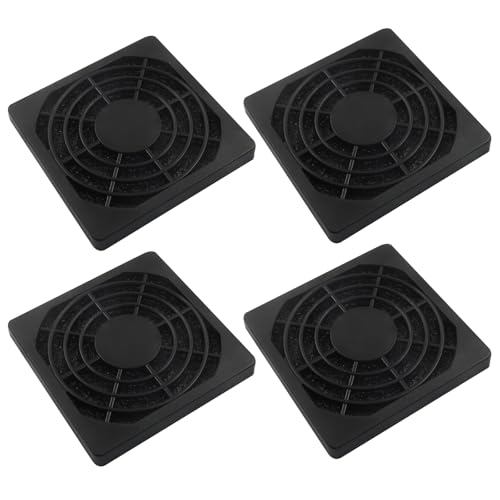 Bivethoi 60mm Dustproof Fan Filter, Black, 4 Pcs