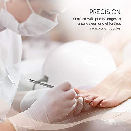 Professional Cuticle Pusher And Spoon Nail Cleaner | Dual Sided Stainless Steel Pusher And Nail Cleaner | For Nail And Cuticle Care | By Sterling Beauty Tools #TOP3