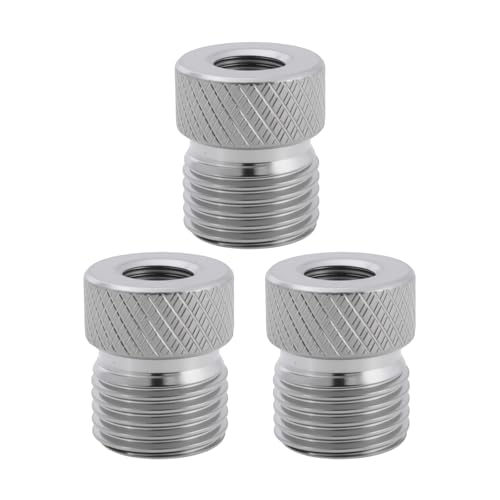 Briny River Adaptateur de Tuyau d'aérographe 3 Pièces G1/8 BSP Mâle en Laiton Adaptateur de Conversion Compatible avec Badger l'aérographe