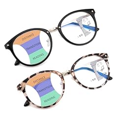 2 Pack Trifocal Lenses: Black + Tortoiseshell