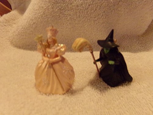 1997 Hallmark Ornament The Wizard of Oz Glinda, the Good Witch & Wicked Witch of the West Set of 2 Miniature Ornaments