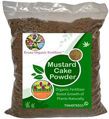 Evana Organic Fertilizer Mustard Oil Cake - 100% Natural Organic Fertilizer - Manure for Plants | Sarso Khali 1800 gm
