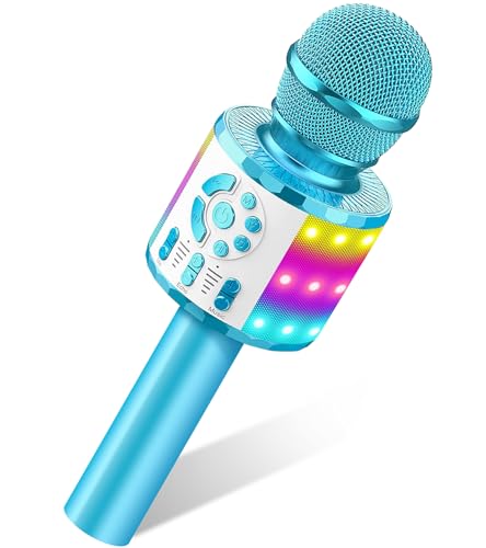 MicQutr Kinder Karaoke Mikrofon | Bluetooth & Kabellos | Autotune &...