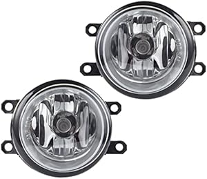 Fog Light Assembly Replacement for 2011-2013 CT200h 2011-2014 IS250/350 Toyota 4Runner Avalon Camry Highlander Matrix Prius Rav4 Tacoma With H11 12V 55W Halogen Bulbs 1 Pair