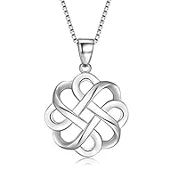 Algopix Similar Product 3 - GDDX Irish Celtic Knot Pendant Necklace