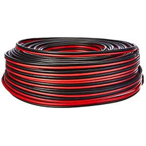 Manax speaker cable 2×1.50 mm2 CCA (speaker cable/audio cable) 2 x 1.50 mm2 50m 1.50mm² – 1 Ring red/black