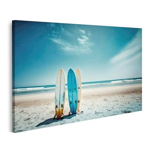 Tableau sur toile planches de surf plage grand format pour mur