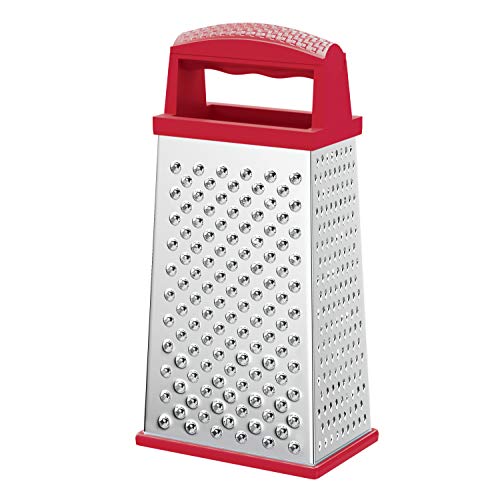 Ralador com 4 Faces de 6'' Vermelho, Prp5319-Vm, Euro Home