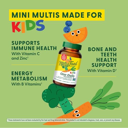 image for MegaFood Kids One Daily Multivitamin - Convenient Mini Multivitamin fo