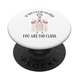 Si vous pouvez lire ceci, vous êtes trop près - Funny Eye Chart PopSockets PopGrip Interchangeable