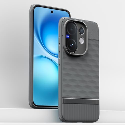 Image of Outlouders Back Cover for Vivo V60 5G / Vivo T4 Pro 5G | Full Camera Protection | TPU Soft Flexible Shockproof Bumper Case (Grey)